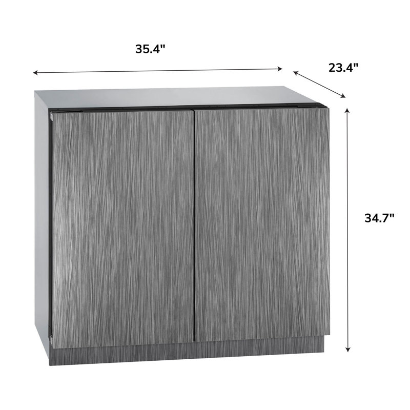 U-Line Dual Zone 35.44'' W Built-In Wine Refrigerator