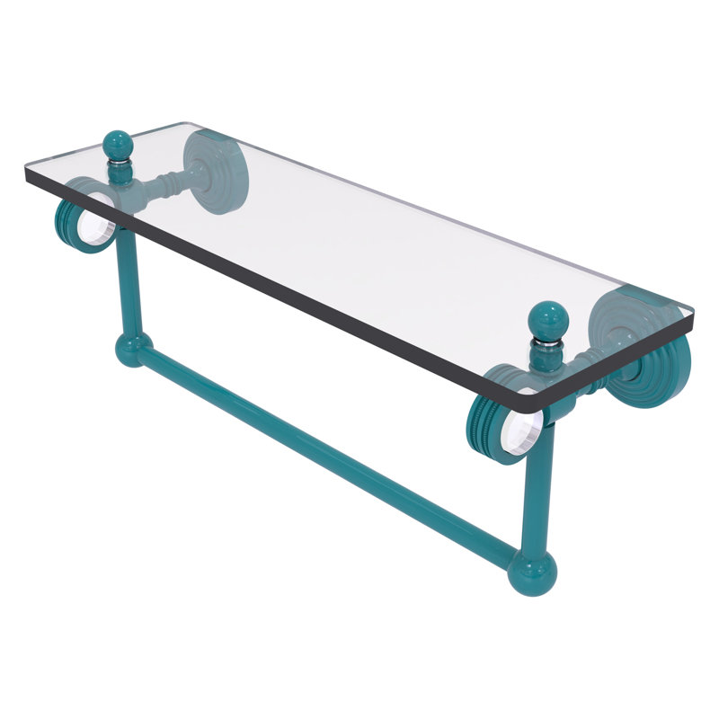Tablette flottante avec barre à serviettes Pacific Grove, H 6,4 po x l 16 po x P 5,125 po, Lavande