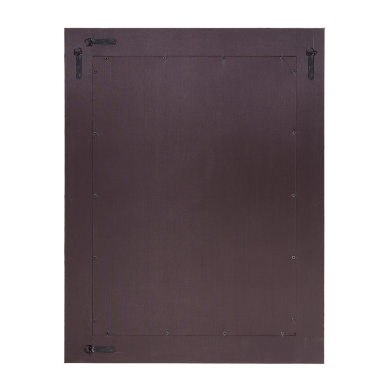Cross Stitch Beveled Wall Mirror, Light  Gray