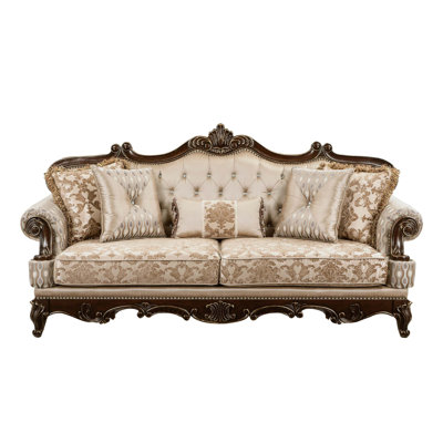Canapé formel traditionnel avec meubles de salon en bois massif basculant 1pc