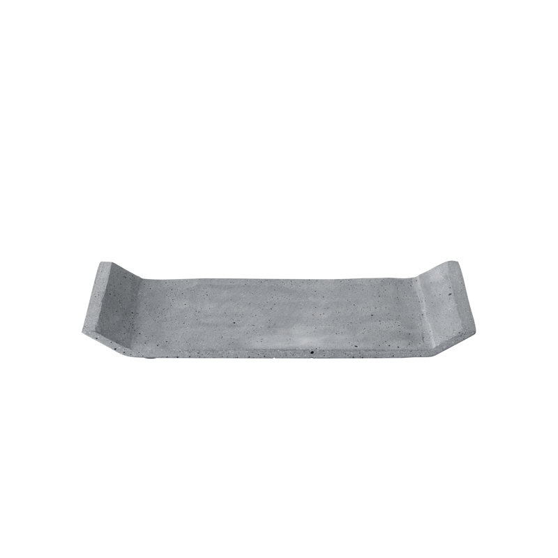 Coffee Table Tray, 0.98" H x 11.81" W x 4.72" D, Dark Gray