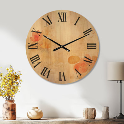 Horloge murale en bois Garden