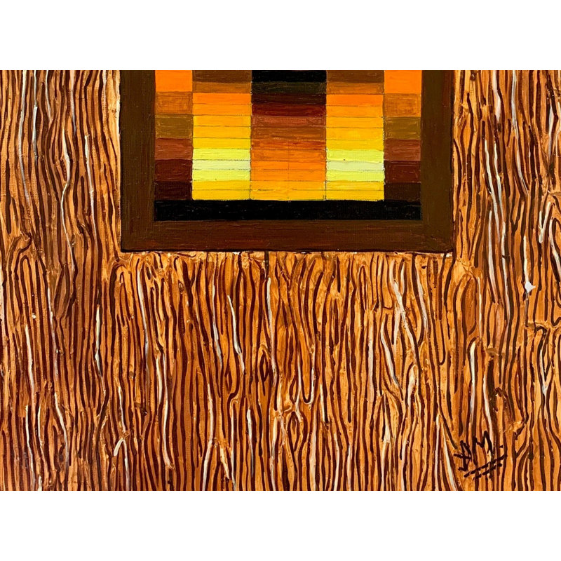 Lumière dans les ténèbres de l'esprit | Technique mixte sur papier huilé | Arpa Mukhopadhyay