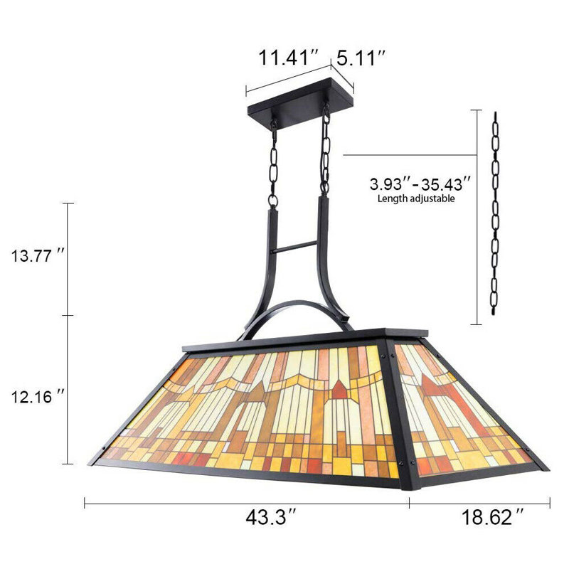 Odoms 3 - Light Colored Pool Table Lights Pendant