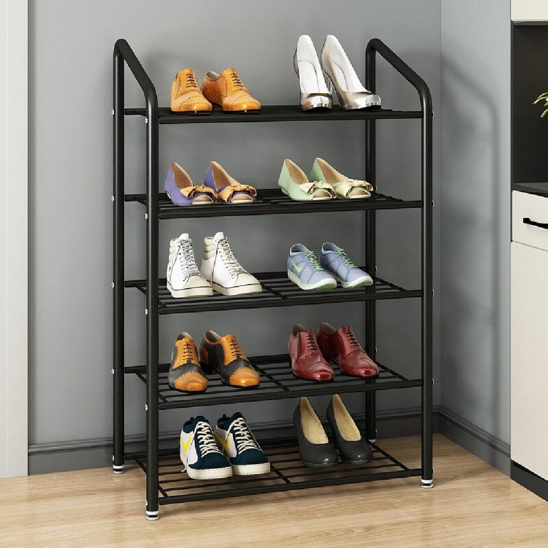 Shoe-In™ Large Space-saving Ecru Shoe Rack