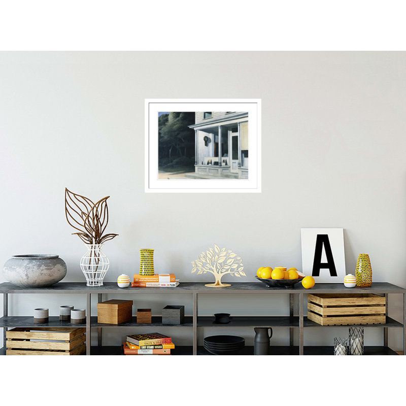 Sept heures du matin par Edward Hopper, impression giclée sur cadre, H 13,75 po x l 16,45 po
