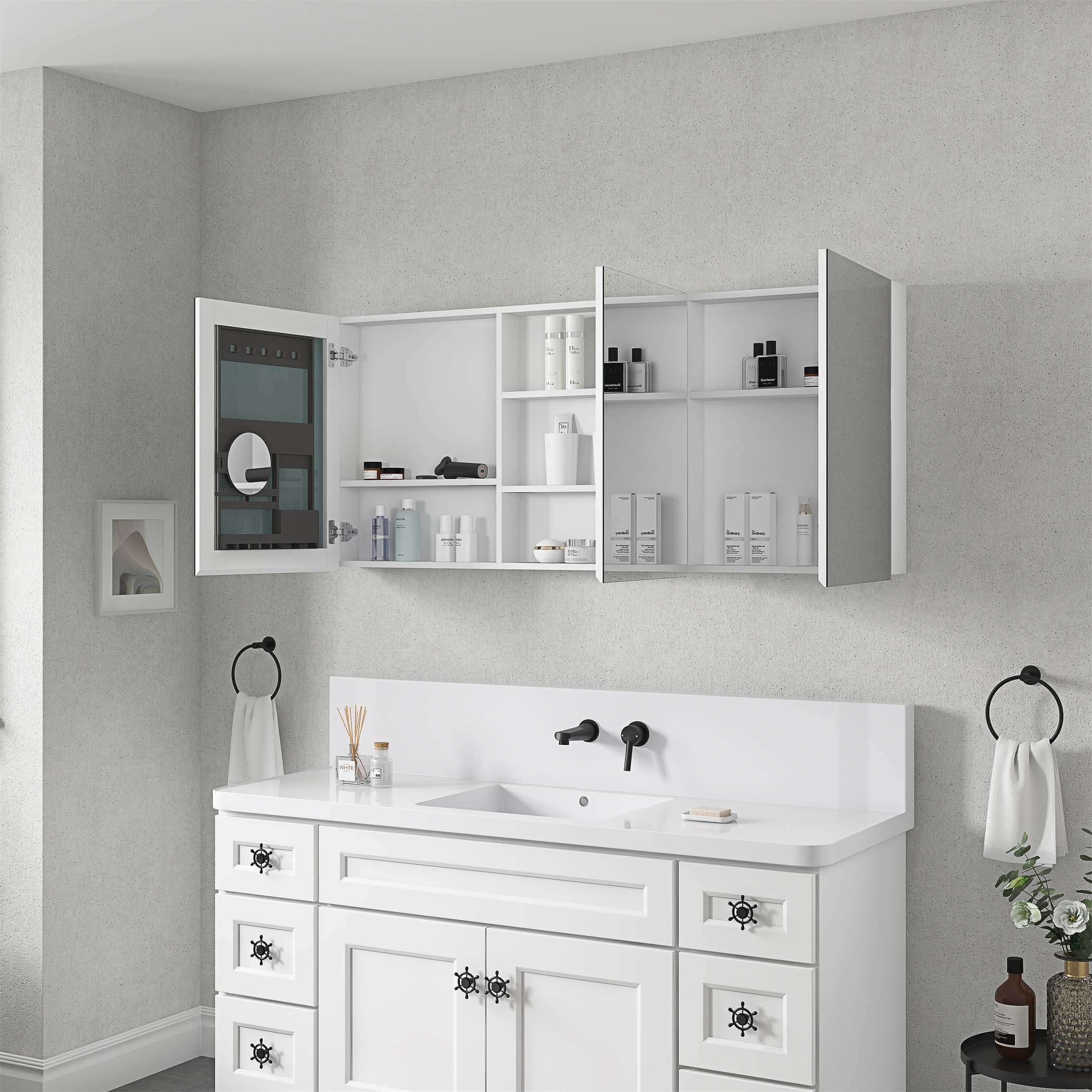 Hokku Designs Wall Mounted Bathroom Storage Cabinet, Medicine Cabinet ...