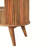 Charming Nordic Media Unit with Handcrafted Solid Mango Wood Construction