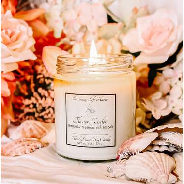 Scented Candles - Rose Petals Scented Candles - Valentines Day Candles -  Rose Candle