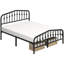 Metal Bed with Arched Headboard and Footboard-903604195-903604192