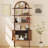 71" Arched Etagere Bookcase with Cabinet-1037101440