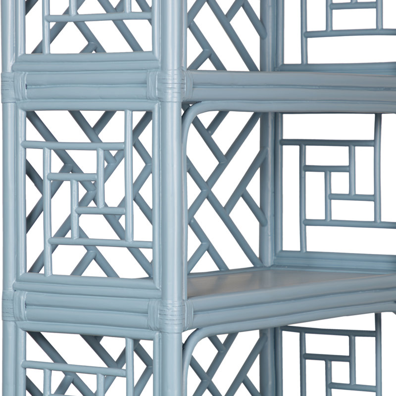 Chippendale Bookcase, Pool Blue