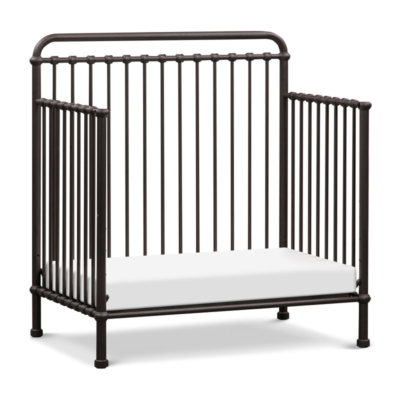 Winston 4-in-1 Convertible Mini Crib, Vintage iron