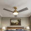 Ventilateur de plafond 52 po avec lumière, conception exclusive brevetée à installation rapide, pales à double face-2042523430-2042523434