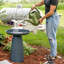Baignoire pour oiseaux extérieure autoportante en métal Brytnee Gleeful Garden, résistante aux rayons UV - bleu-308021032