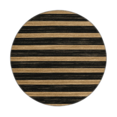 Tapis intérieur / extérieur noir HorizontalStripes