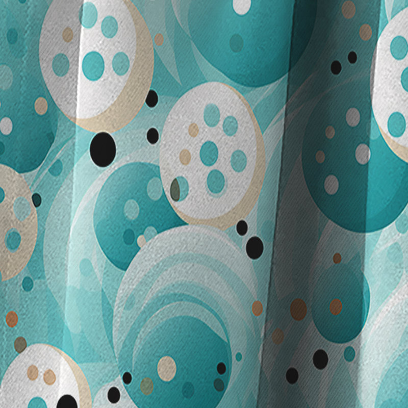 Dreams Polka Dots Pattern - Abstract Curtain - Blackout Abstract Curtain - 1 Panels, L 52 po x L 108 po