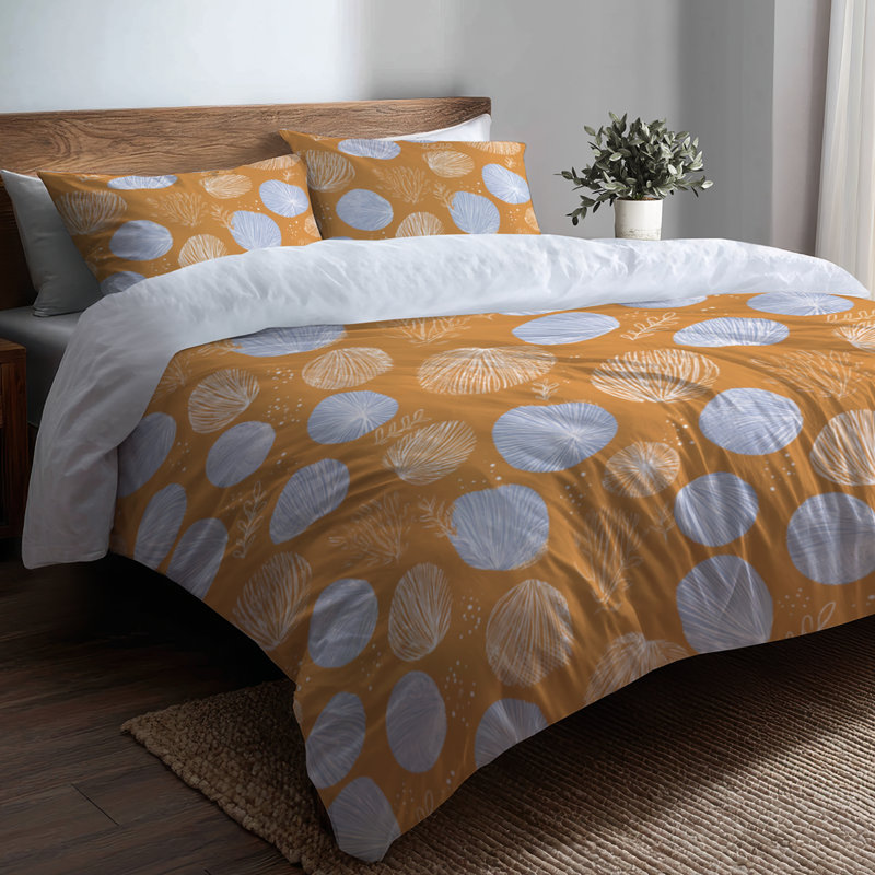 Ensemble de housse de couette Coastal, Housse de couette simple et deux taies décorative