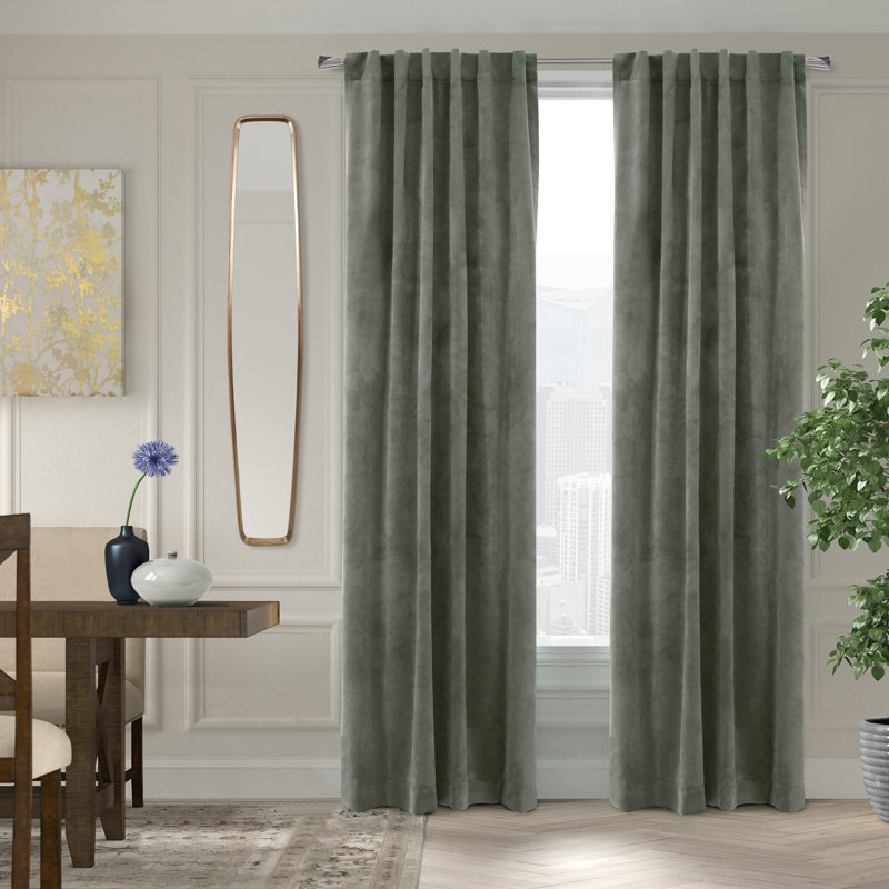 Rideau obscurcissant Gauvin, L 50 po x L 84 po, Gris foncé