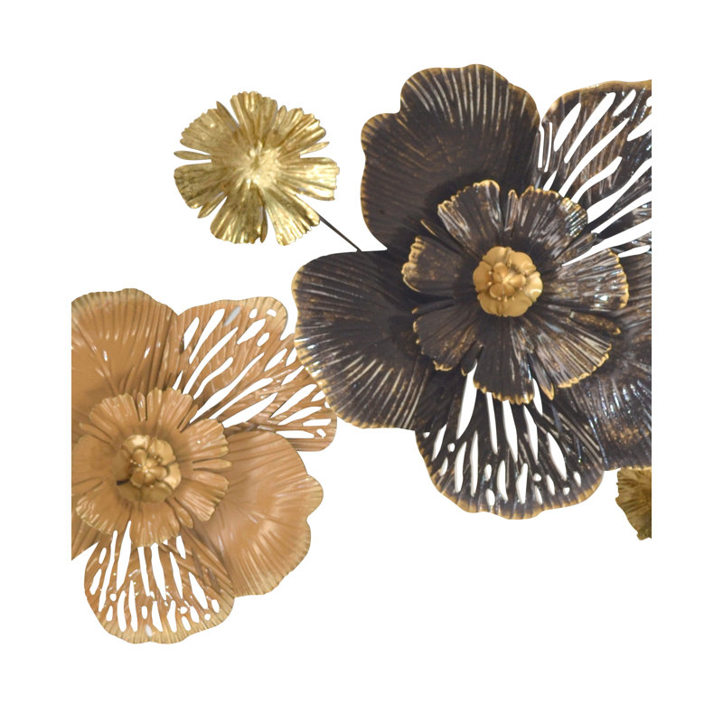 Glam Plants & Flowers Wall Decor on Metal