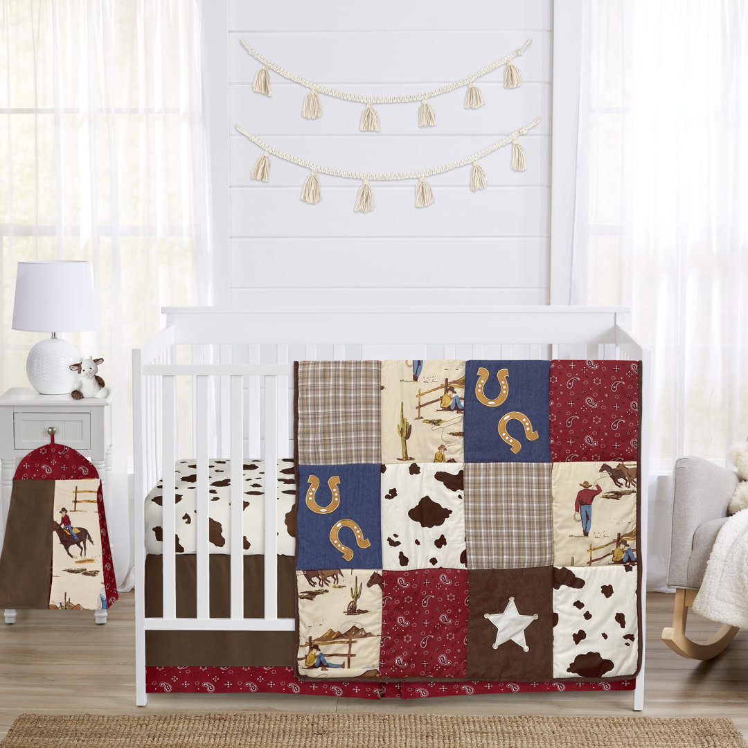 Wild West Cowboy 4 Piece Crib Bedding Set Sweet Jojo Designs