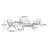 Jose Acacia 4 - Person Patio Conversation Set with Cushions-1107371270-1107371273