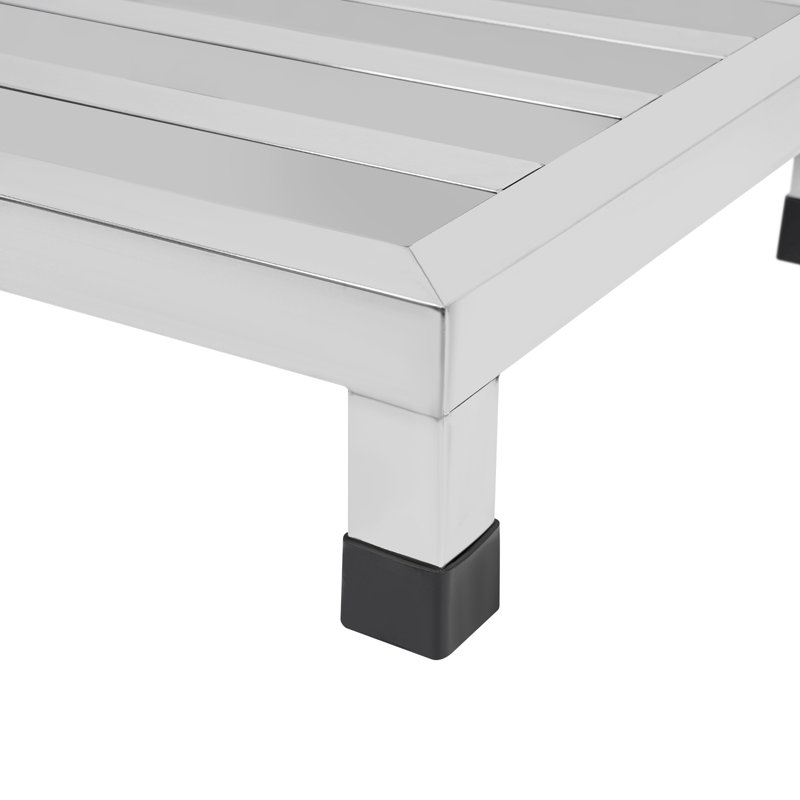 2 tablettes en acier inoxydable
