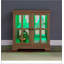 Vitrine rétro à DEL avec tablettes réglables, parfaite pour mettre en valeur des objets de collection et rehausser la décoration intérieure.-1112446335