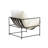  Black Iron Hammock Style Occasional Chair with Cushion-124176185-124176184