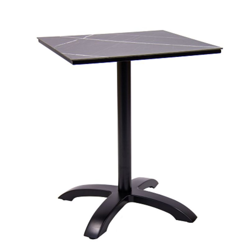 Table carrée L 24 po x l 24 po ERF Inc., gris