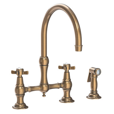Fairfield Kitchen Bridge Faucet with Side Spray