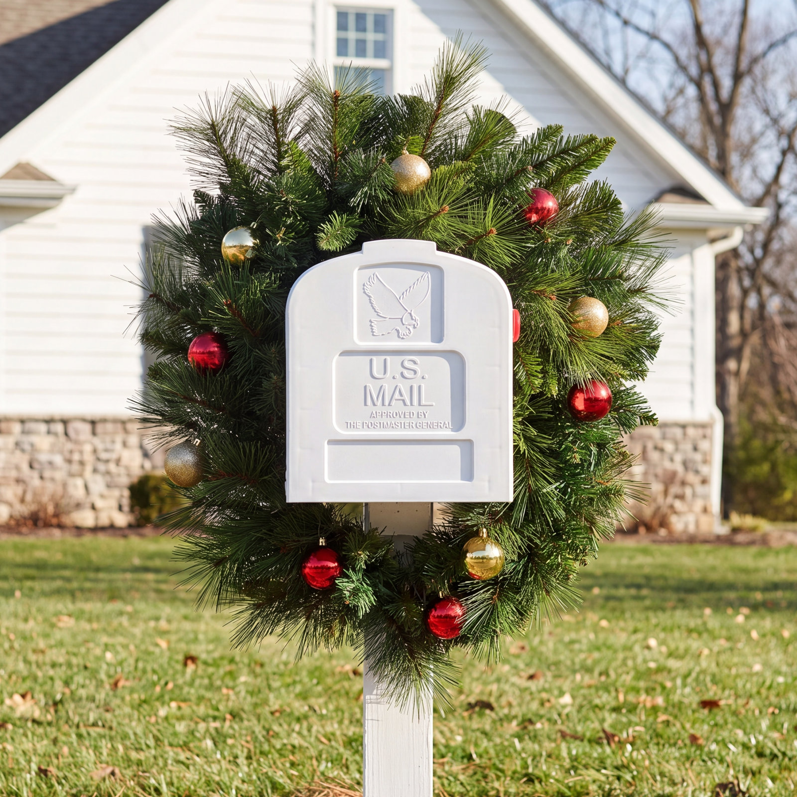 PVC Greenery 36" Mailbox Swag