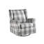 Chaise pivotante rembourrée avec base en métal