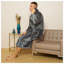 Gender Neutral Mid-Calf Bathrobe with Pockets-2121387628