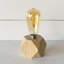 Lumière décorative avec base en bois