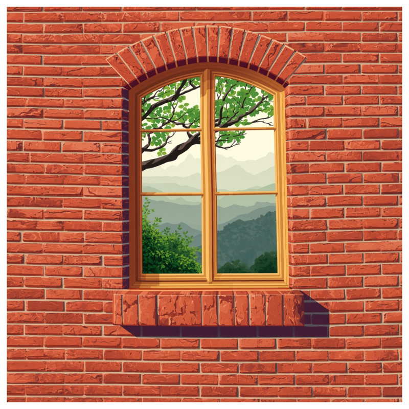 Coussins décoratifs Red Brick Wall, 14 X 14 pouces