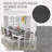 Rustic 7-Piece 78.1Inch Extendable Dining Table Set With 18Inch Removable Leaf, 6 Upholstered Dining Chairs, 2 Built-In Drawers-990587428-990587425