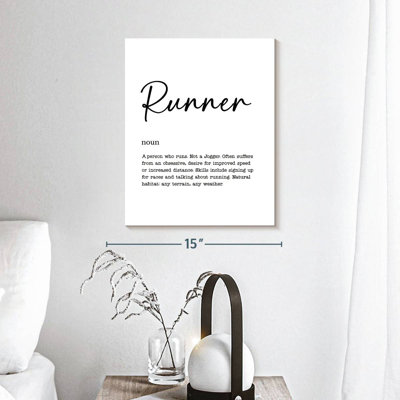 Définition de coureur sur toile