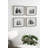 Ambrine Gray Wood Picture Frame - Set of 4 with Mat