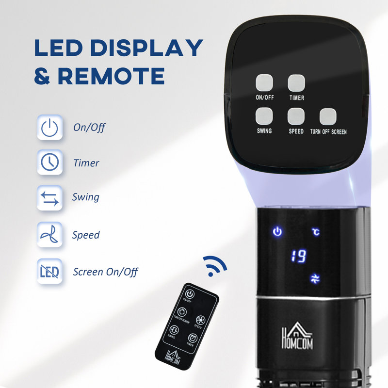 HomCom 47.25" Oscillating Tower Fan