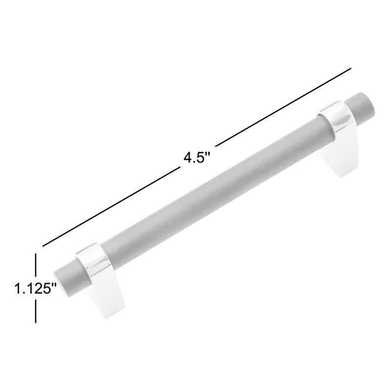 CP Series 3.5" Center to Center Bar Pull, Oil Rubbed Bronze / Brass