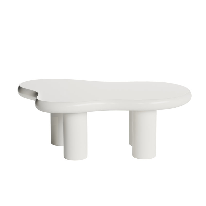 Cloud Coffee Table, 15.75" H x 39.4" L x 27.56" W, White