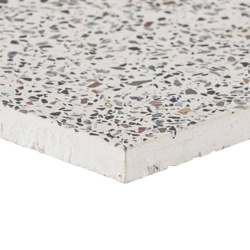True Terrazzo 16x16 Polished Terrazzo Tile, Medous Beige