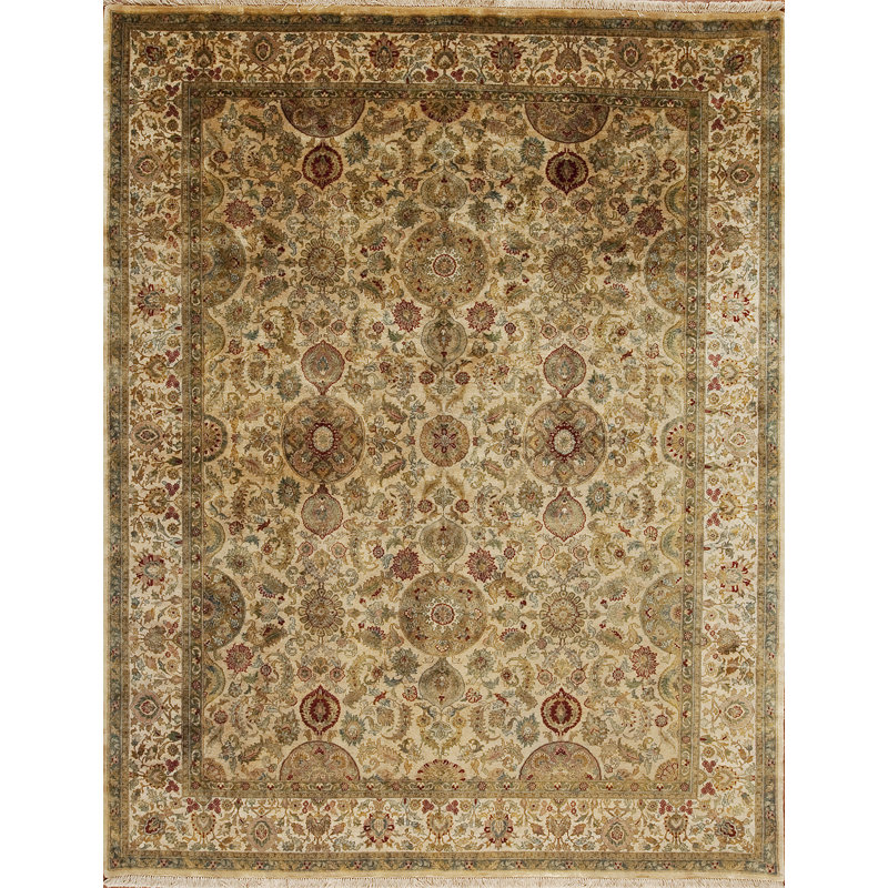 Golden Age Hand Knotted Wool Area Rug, Rectangle 12' x 15'