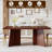 63" Dining Table for 6-8, Modern Rectangular Kitchen Table with Heavy-Duty Dual Pedestal Legs-2004338124-2004338115