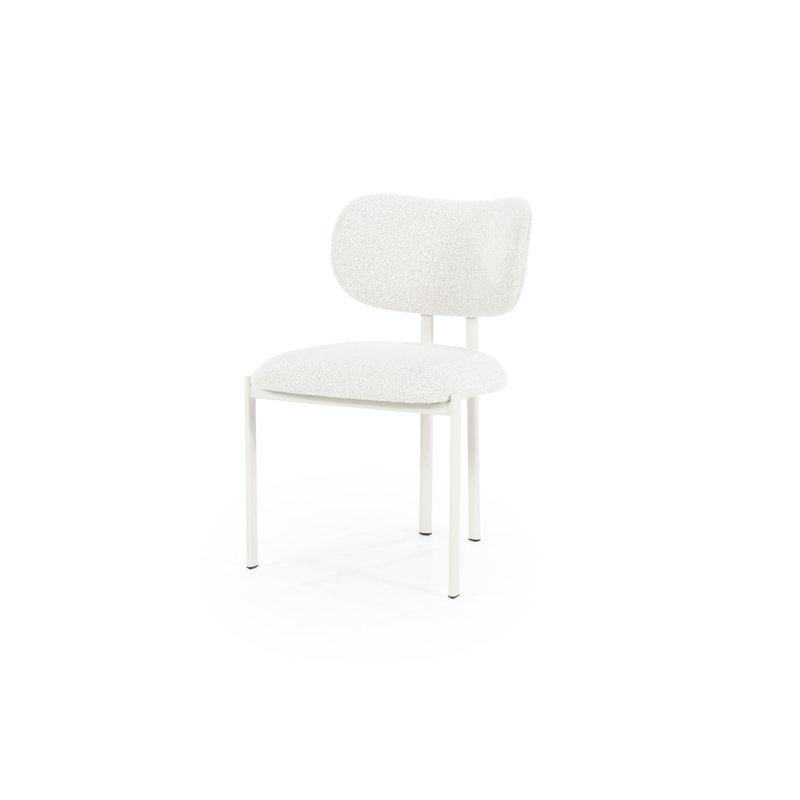 Dining Chair Upholstered Dining Chair, White