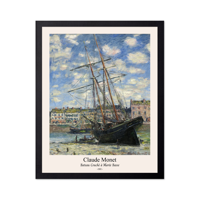 Bateau couché à basse mer, Unframed, Poster, 16"H x 20"W