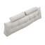 Cotton Grey Rectangular Backrest Back Cushion-2107407634