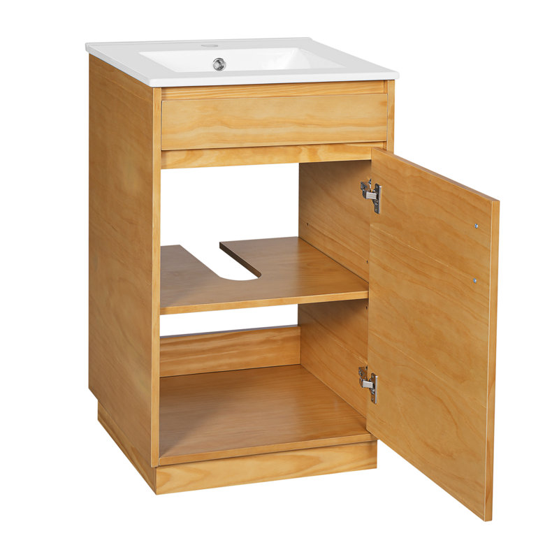 Meuble-lavabo de 20 pouces avec lavabo en céramique