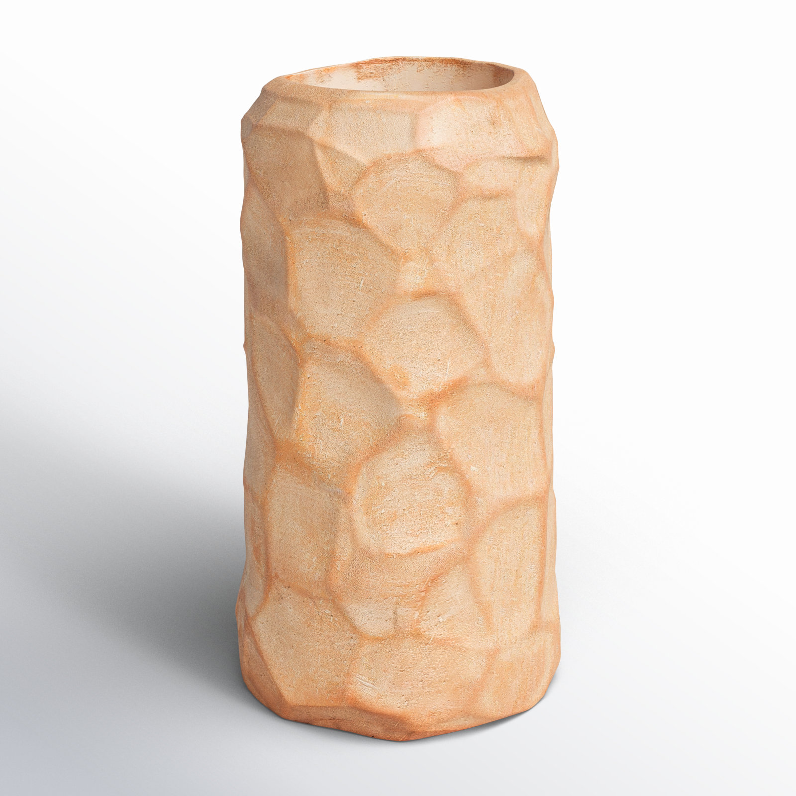Jerrika Clay Pot Planter, 12" H x 6.25" W x 6.25" D